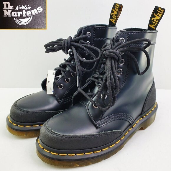 Dr. Doc Martens 1460 Guard PNL Boots Black Leather Men's 6 Women's 7 NWOB